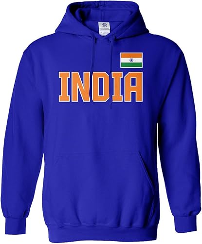 Miniatura 5 de Threadrock India National Pride - Sudadera unisex con capucha