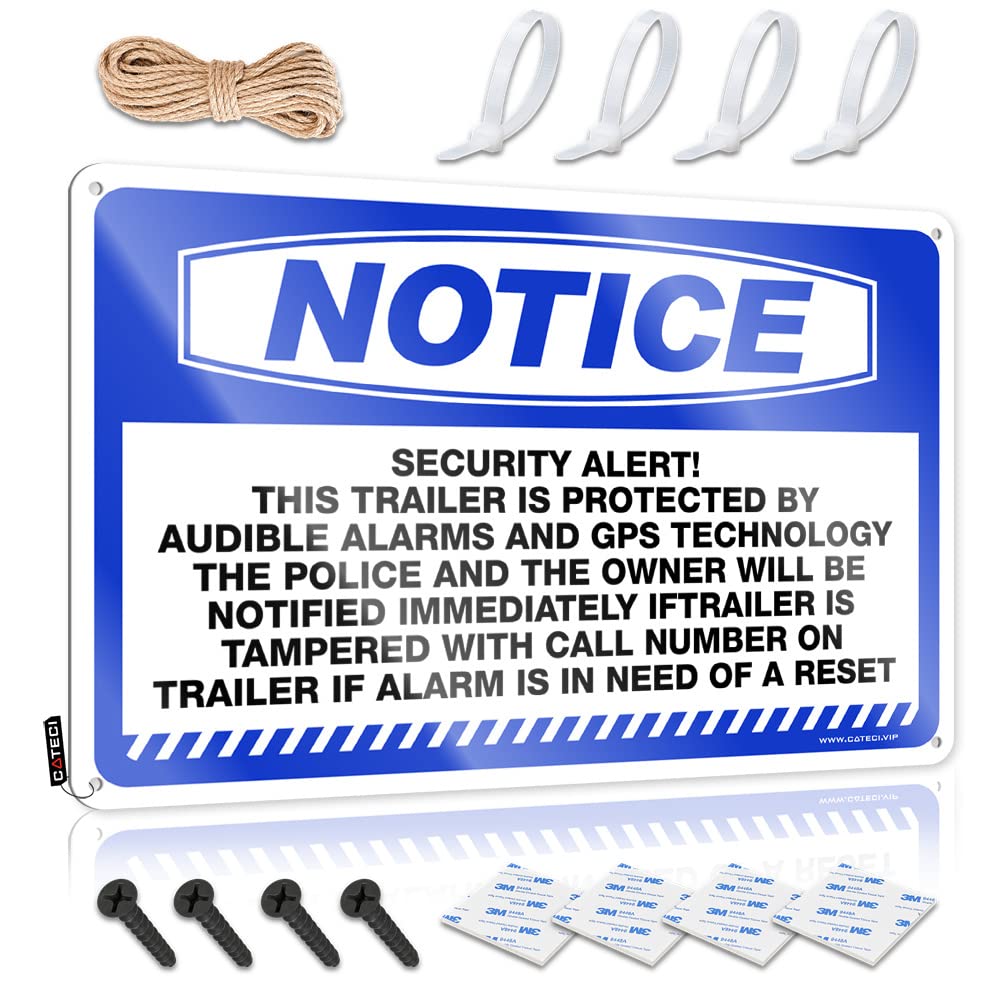 Klimora Girls One Color Beach Towel Notice Security Alert! This Trailer Is Protected Tin Sign Pool Towels Towel Clips For Beach Chairs(30X40cm)