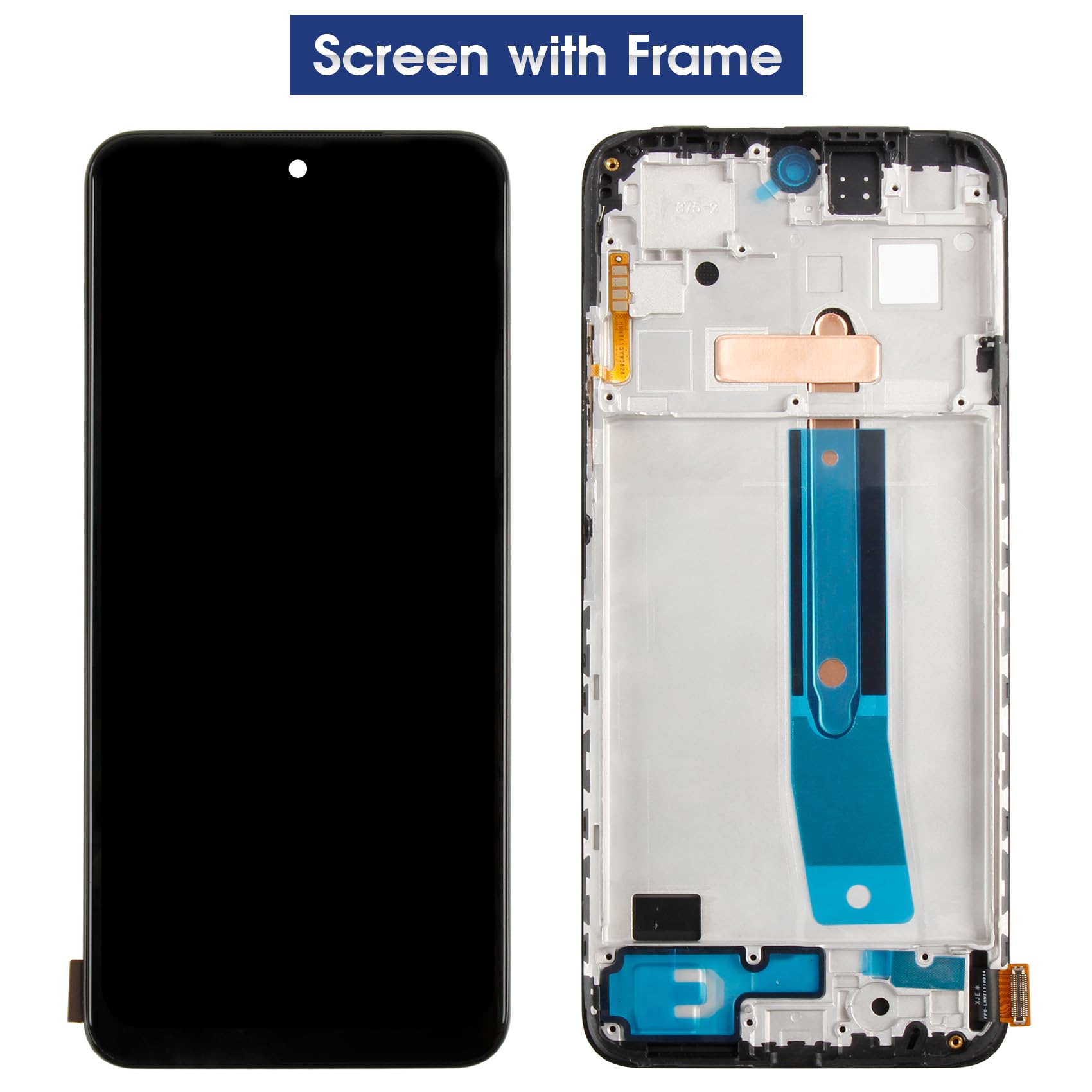 Atwist Schermo per Xiaomi Redmi Note 11s 4G LCD Display - per Redmi Note 11s 4G LCD Touch Screen 2201117SG 2201117SI 2201117SY 2201117SL Digitizer Vetro Assemblaggio Kits (Non per 5G, con Cornice)