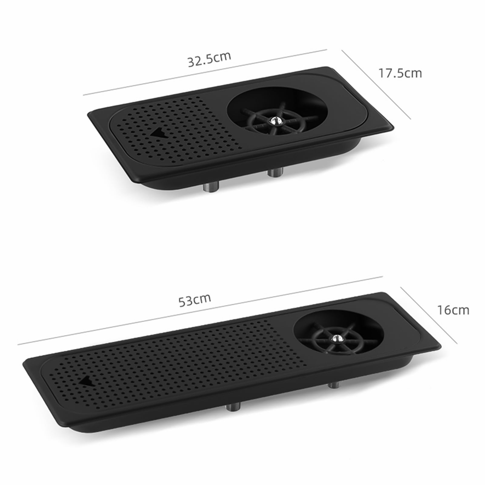 Rotary Jet enjuagador de Vidrio para fregaderos de Cocina, lavavasos y limpiadores de Botellas de bebé Grifo enjuagador de Vidrio para el hogar de Cocina y Bar Fregadero Accesorios(Silver,A)