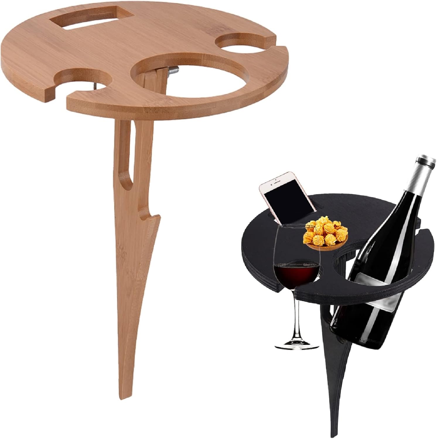 Folding Picnic Table, Camping Picnic Wine Glass Holder