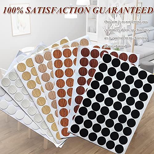 21mm Tapas Adhesivas para Agujeros de Tornillos de PVC, 378 piezas, Diseño Grano de Madera miniatura 7