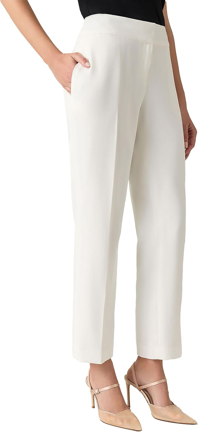 Kasper Womens Stretch Slim-Leg Pant - Image 3