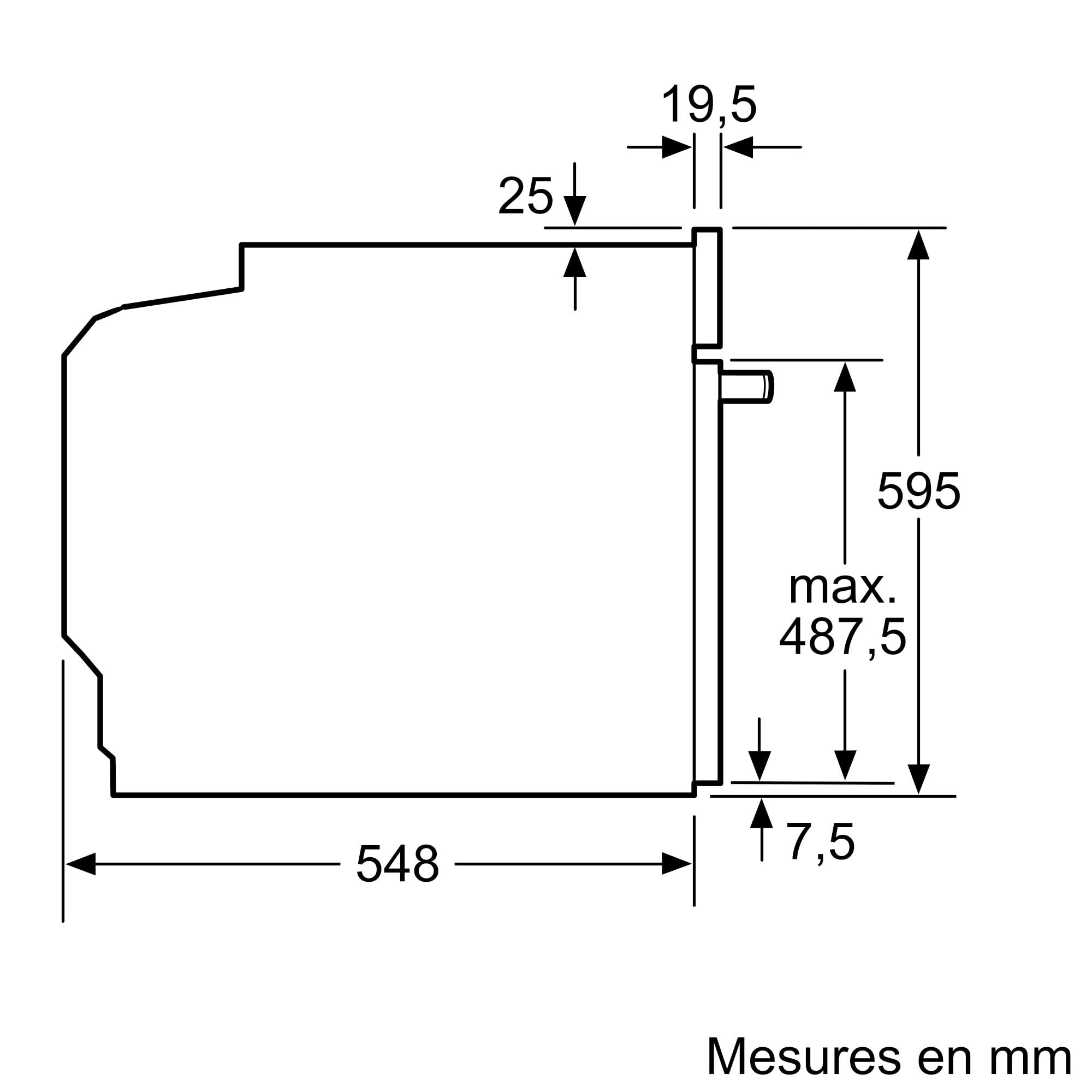 Bosch HBA553BA3F, Série 4, Four, Encastrable, Noir