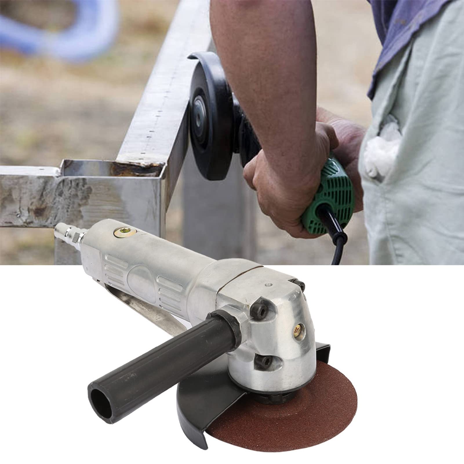 Amoladora angular neumática de 4 pulgadas, lijadora, herramienta pulidora de corte, alta velocidad, 11000 rpm, para industrias de fabricación de maquinaria de construcción
