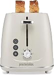 Proctor Silex 2-Slice Toaster, Red, Wide-Slot Toaster with Bagel, Defrost and Cancel Buttons, 7 Shade Browning Control, Toast Boost, 22661 | Browning Control With 7 Shades | Auto Shutoff | Wide Slots | Toast Boost | Slide-Out Crumb Tray | Red | 22661