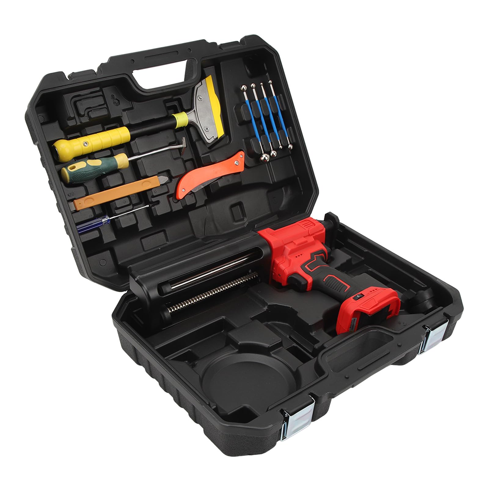 Generic Elektryczny Pistolet do Uszczelniania Uszczelniaczy Ergonomiczny, 6-biegowy z możliwością Regulacji do Projektów Typu „zrób to sam” Siła Ciągu 800 N z Akcesoriami