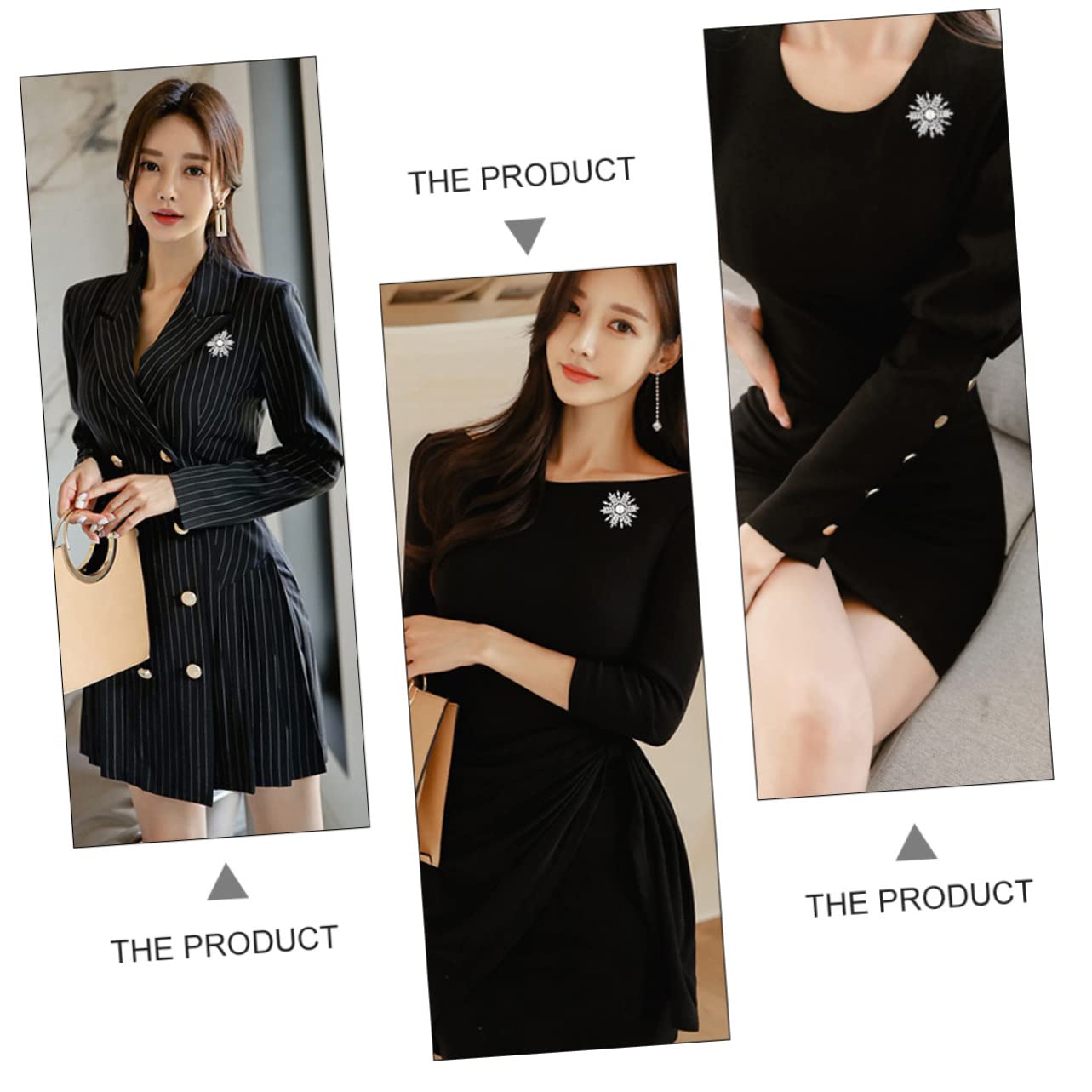 SOIMISS 3pezzi Spilla Decorativa Per Donna Chic Brooch Per Abbigliamento Accessorio Elegante Per Occasioni Quotidiane e Cerimonie Perfetta Per Vestiti Giacche e Sciarpe