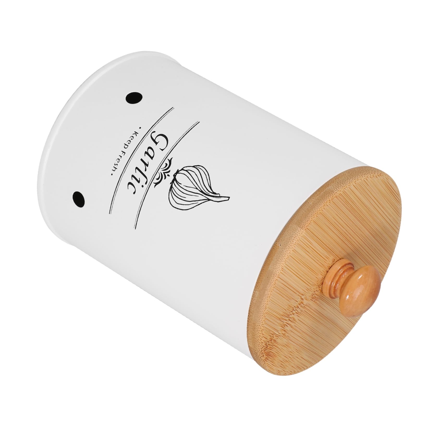 OKUMEYR Kitchen Garlic Keeper with Lid Multi-functional Garlic and Ginger Storage Container for Home Kitchen Organization for Freshness