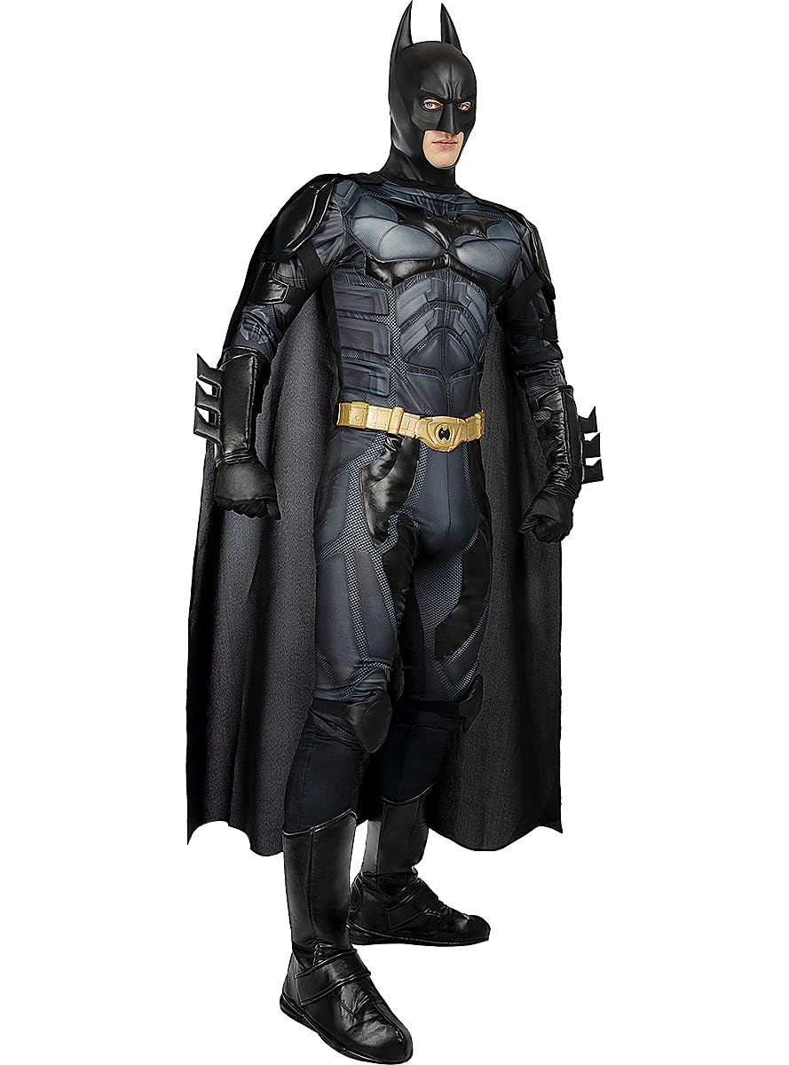 Funidelia | The Dark Knight Batman Costume for man The Dark Knight, Superheroes, DC Comics - Costumes for adults, accessory fancy dress & props for Halloween, carnival & parties - Black