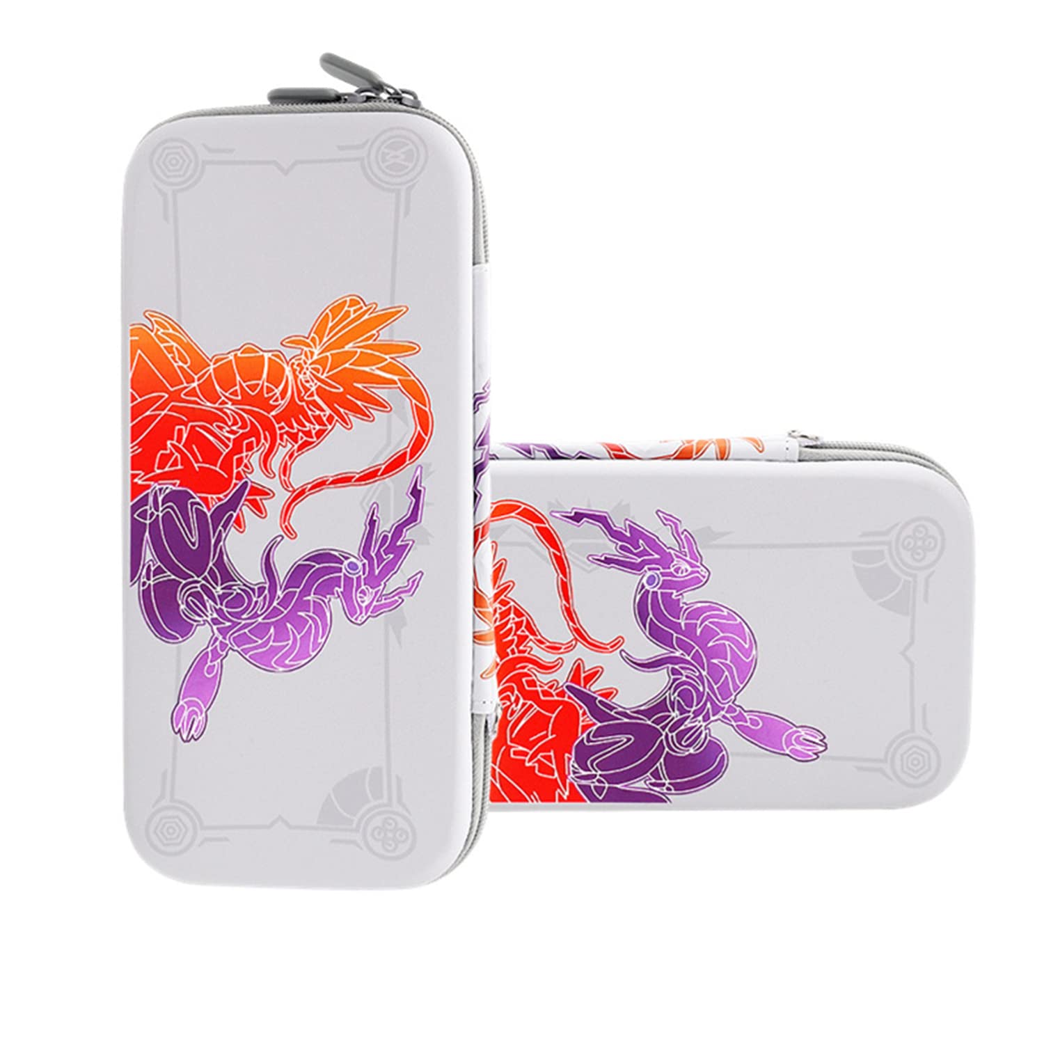 CHIKIXSON Carrying Case Compatible with Switch & Switch OLED, switch accessories with 10 Game Cartridges, Protective Hard Shell Travel Case Pouch for Switch Console