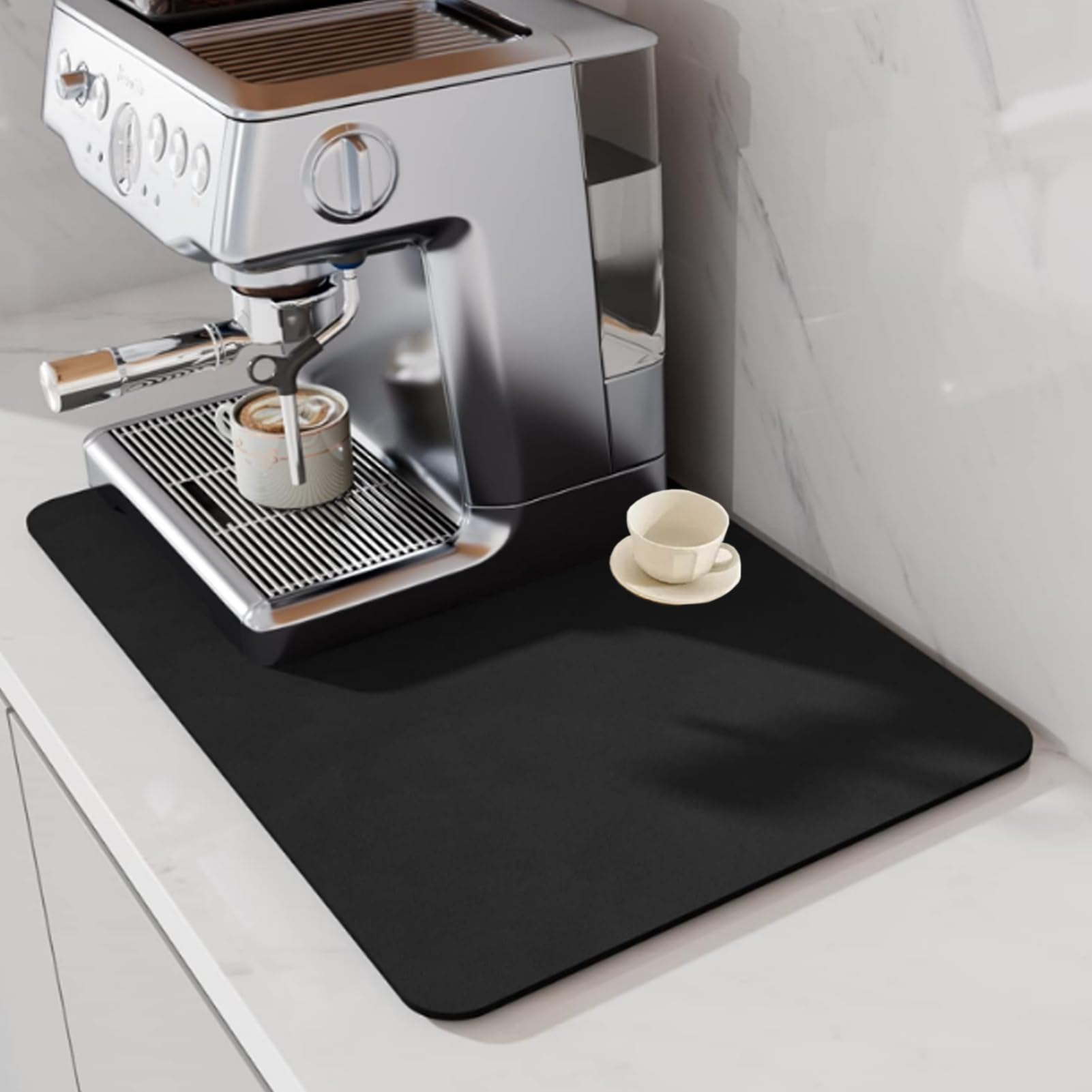 Coffee Mat, 2PCS Coffee Bar Mat, Bar Mats for Countertop, Dish Drying Mat for Kitchen Counter, Coffee Machines Accessories Suitable for Placing Plates, Cups and Cutlery