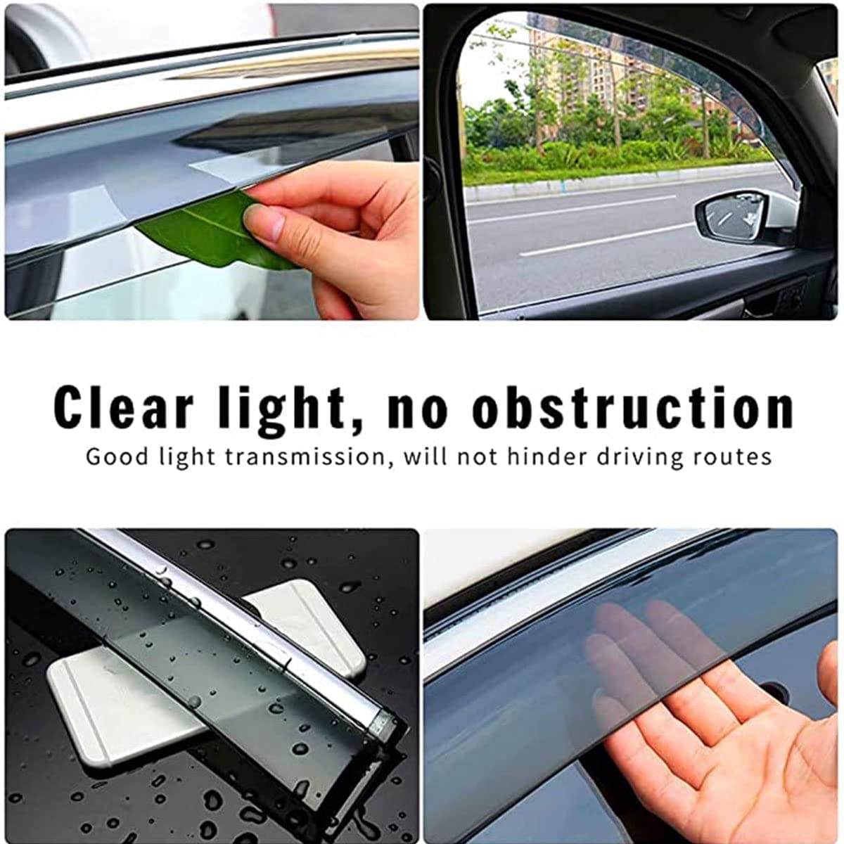 Deflectores de viento para Mercedes Benz A-Klasse W177 A180 A200 A220 A250, Deflector de Viento de Coche deflectores de lluvia viseras de ventana Deflectores de Aire Visera Solar Auto Accesorios