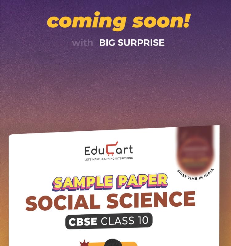 Buy Educart CBSE Social Science Class 10 Sample Paper 202324