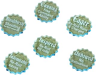 LITKO Triumphs Token Set, Compatible with AoS: 2019 GH, Transparent Light Blue (6)