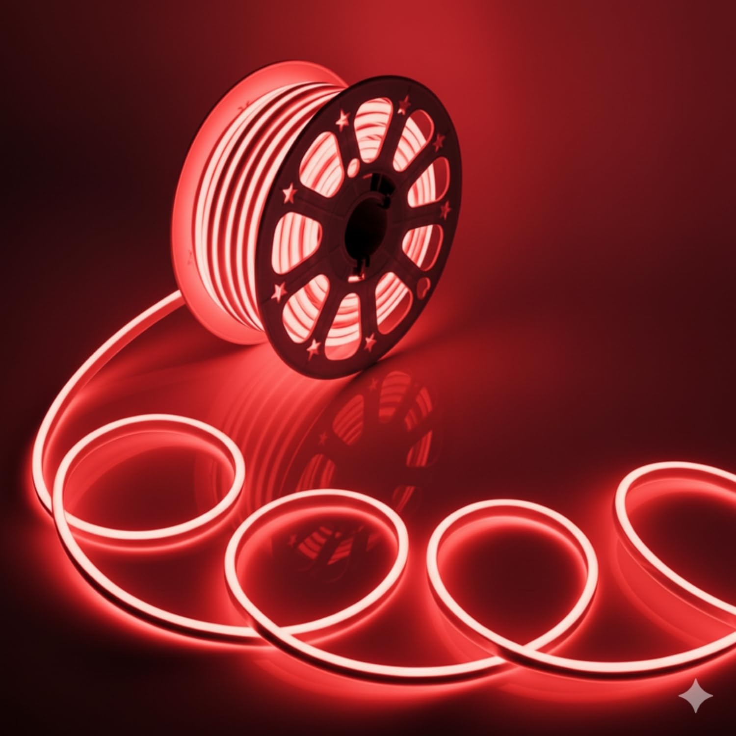 One94Store 4 Meter LED Neon Strip Light – Red | Plug-in Powered Flexible Waterproof Rope Light DC 5V | Ambient LED Lighting for Home, Bedroom, DIY Decor, Party & Gaming Room