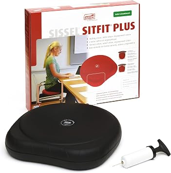 SISSEL SITFIT 14in Red | Active Sitting & Training | Strengthens Back & Pelvic Floor Muscles | Versatile Use Legs & Veins | Adjustable Pressure | Includes Exercise Poster