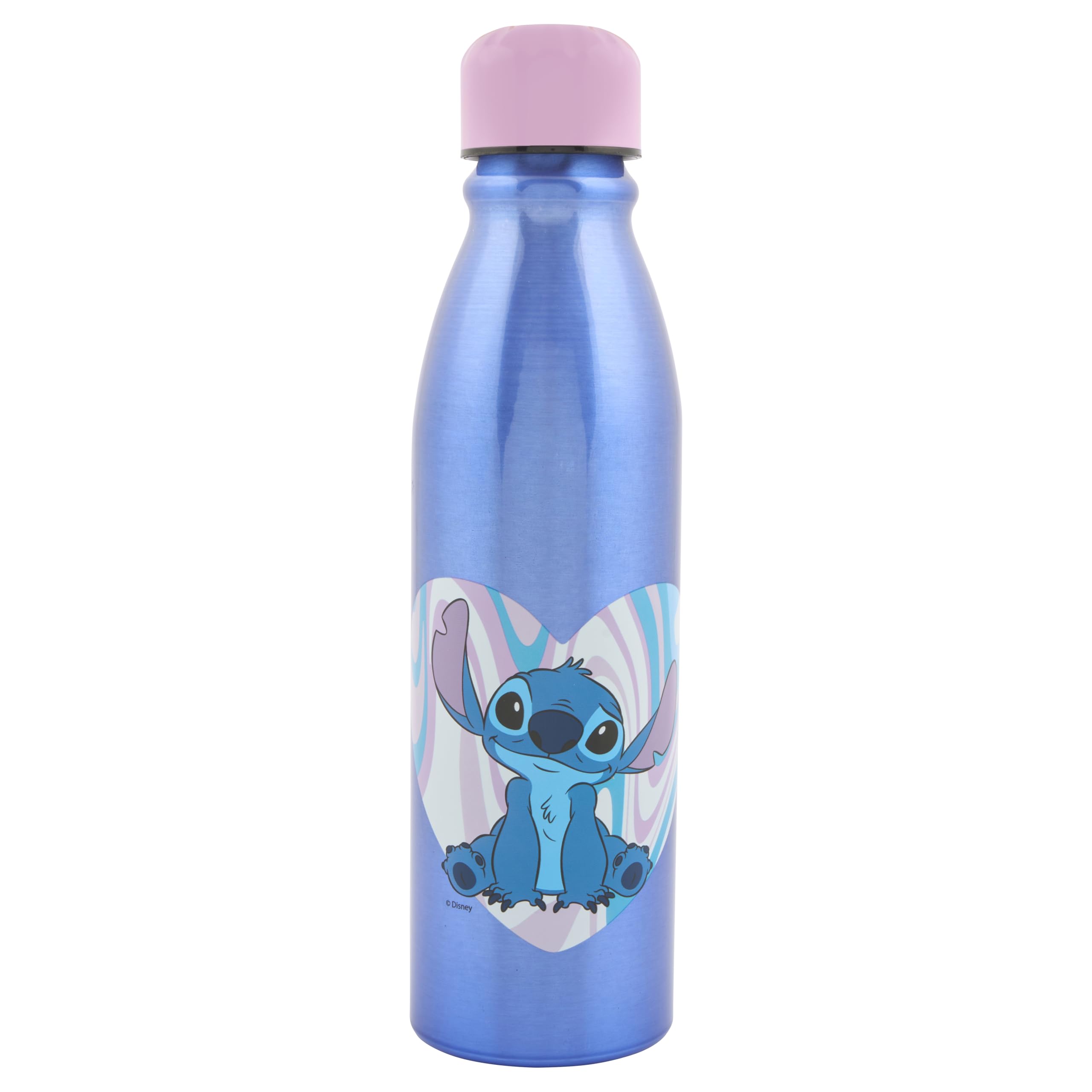 Disney Stitch Aluminum Soda Bottle - 600ml | Leak-Proof, Eco-Friendly Reusable Bottle with Vibrant Stitch Design | Perfect for On-the-Go Hydration Fans