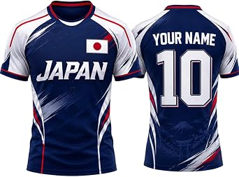 Japan Soccer Jersey - Custom Name Number Japan Jersey Men Women Youth, Japanese Football Fan Apparel, Game Day 2026