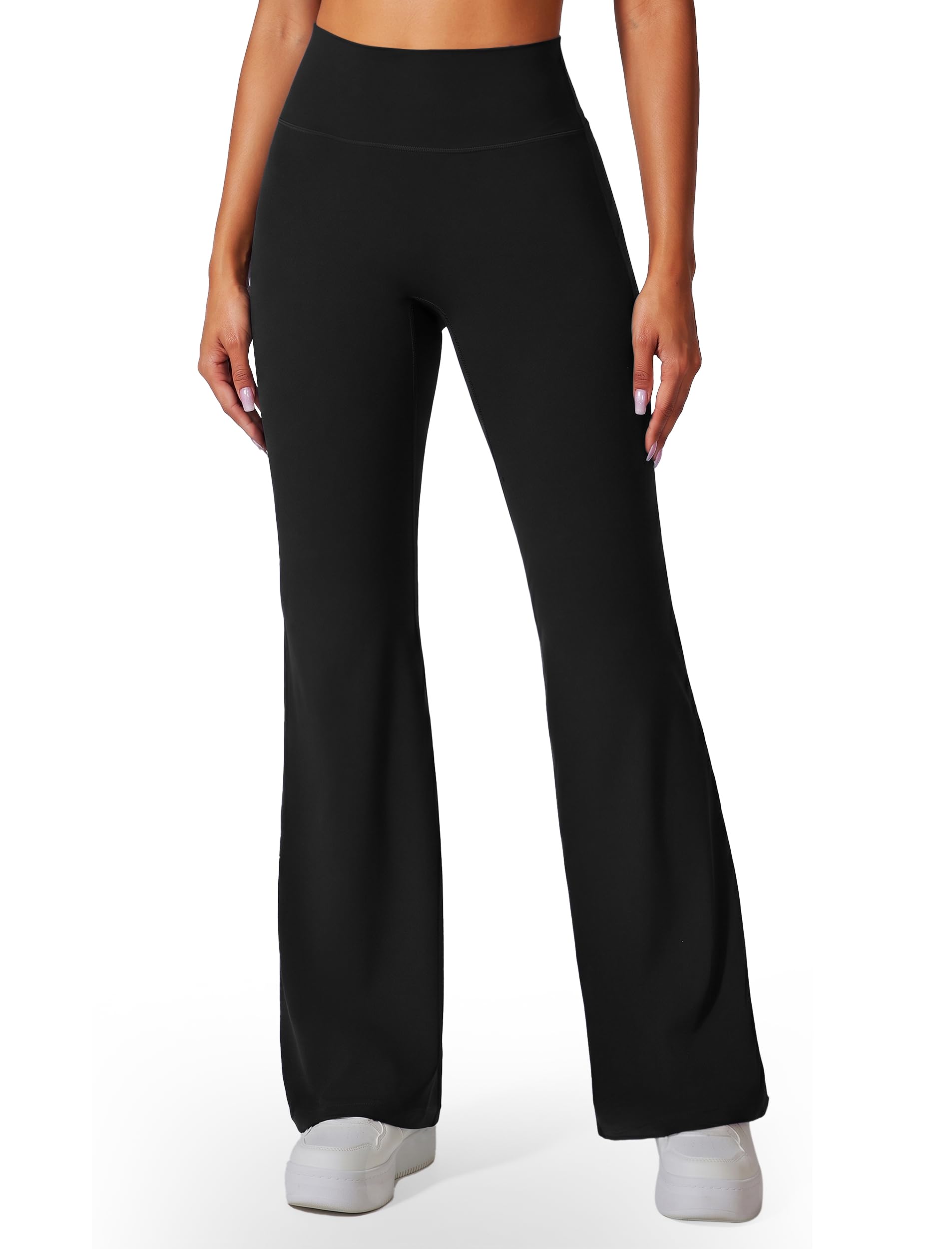 Libin Pantalones Mujer Yoga Cintura Alta Sin Costuras,Leggings Acampanados Deportivos Elásticos para Pilates Fitness,Ropa Deportiva Mujer Verano Casual Normal/Largo