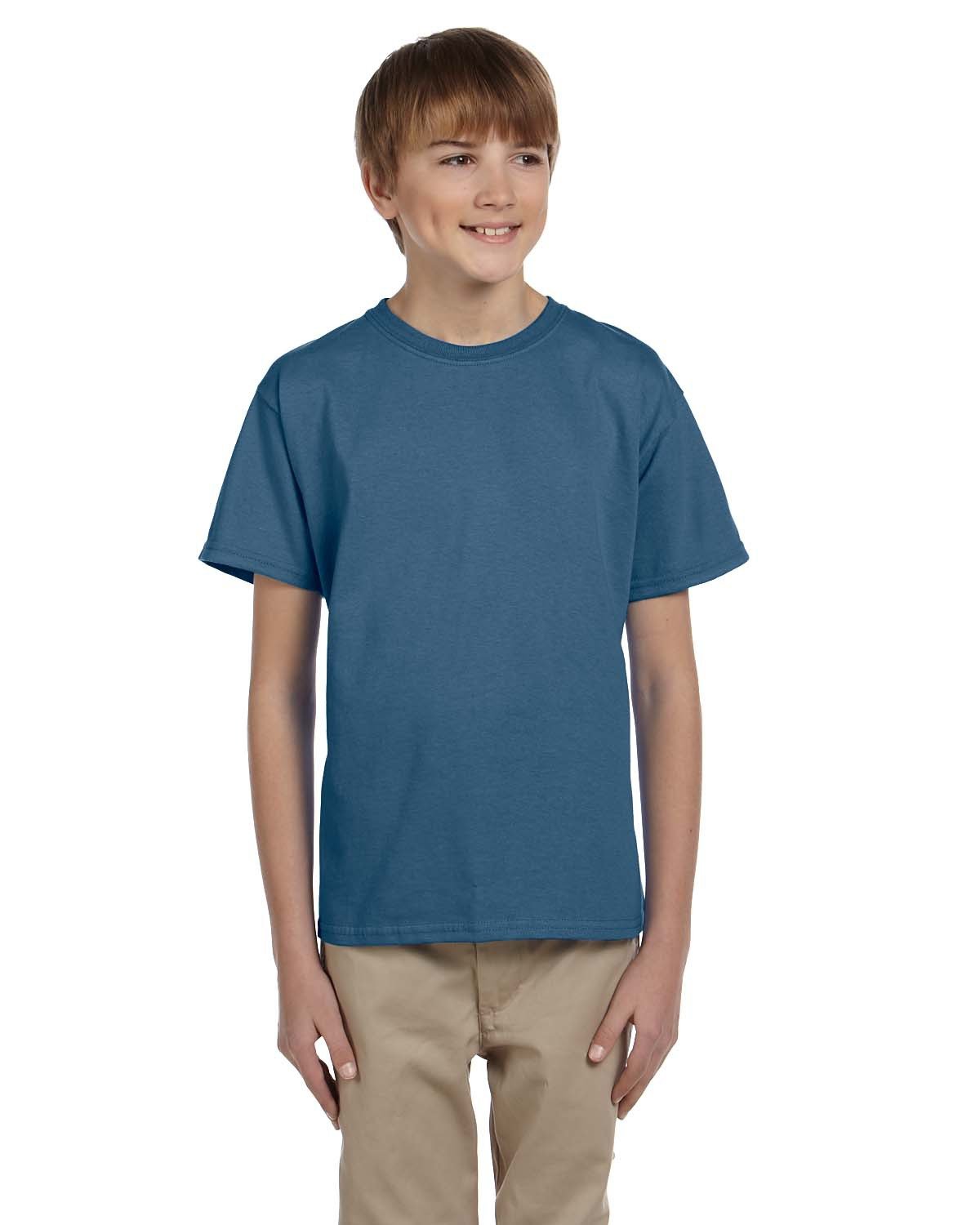 Gildan ® - Youth Heavy Cotton ™ 100% Cotton T-Shirt. 5000B - [Sky]