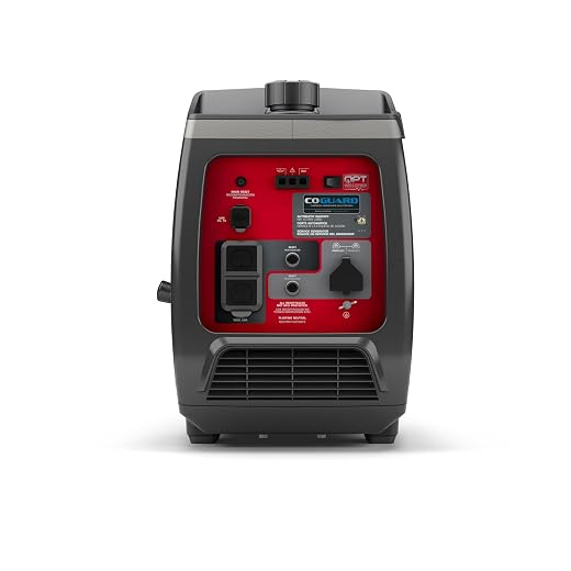 Briggs & Stratton P2400 PowerSmart Series Inverter Generator with Quiet Power Technology and CO Guard, 2400 Starting Watts 1800 Running Watts