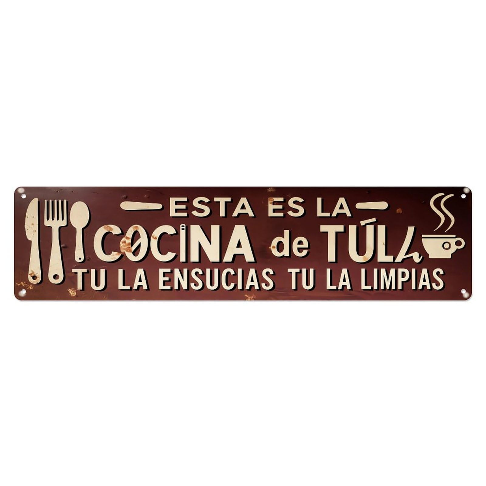 Esta Es La Cocina De Tula Metal Tin Sign Plaque