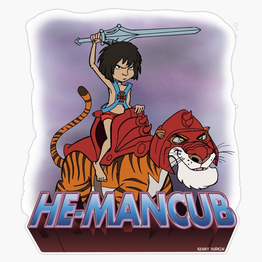 Leyland Designs He-Mancub Sticker Outdoor Rated Vinyl Sticker Decal for Windows, Bumpers, Laptops or Crafts 5"