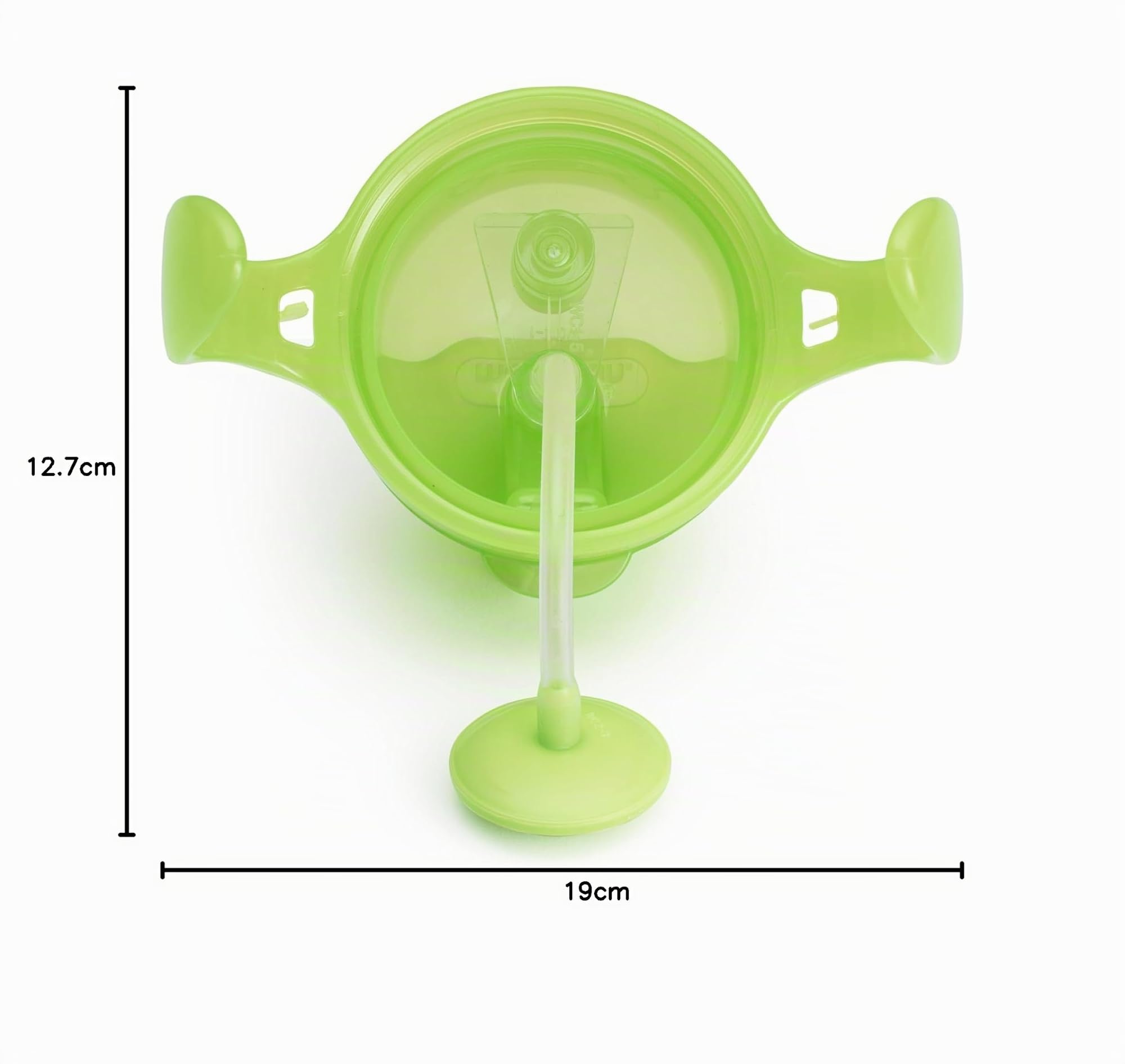 Munchkin Click Lock Set de Tazas con Pajita Tip & Sip, Tazas para Bebé y Niño Pequeño con Pajita, Libre de BPA, Sin Derrames, Pajitas con Peso, 7oz/207ml, Set de 2, Verde/Azul