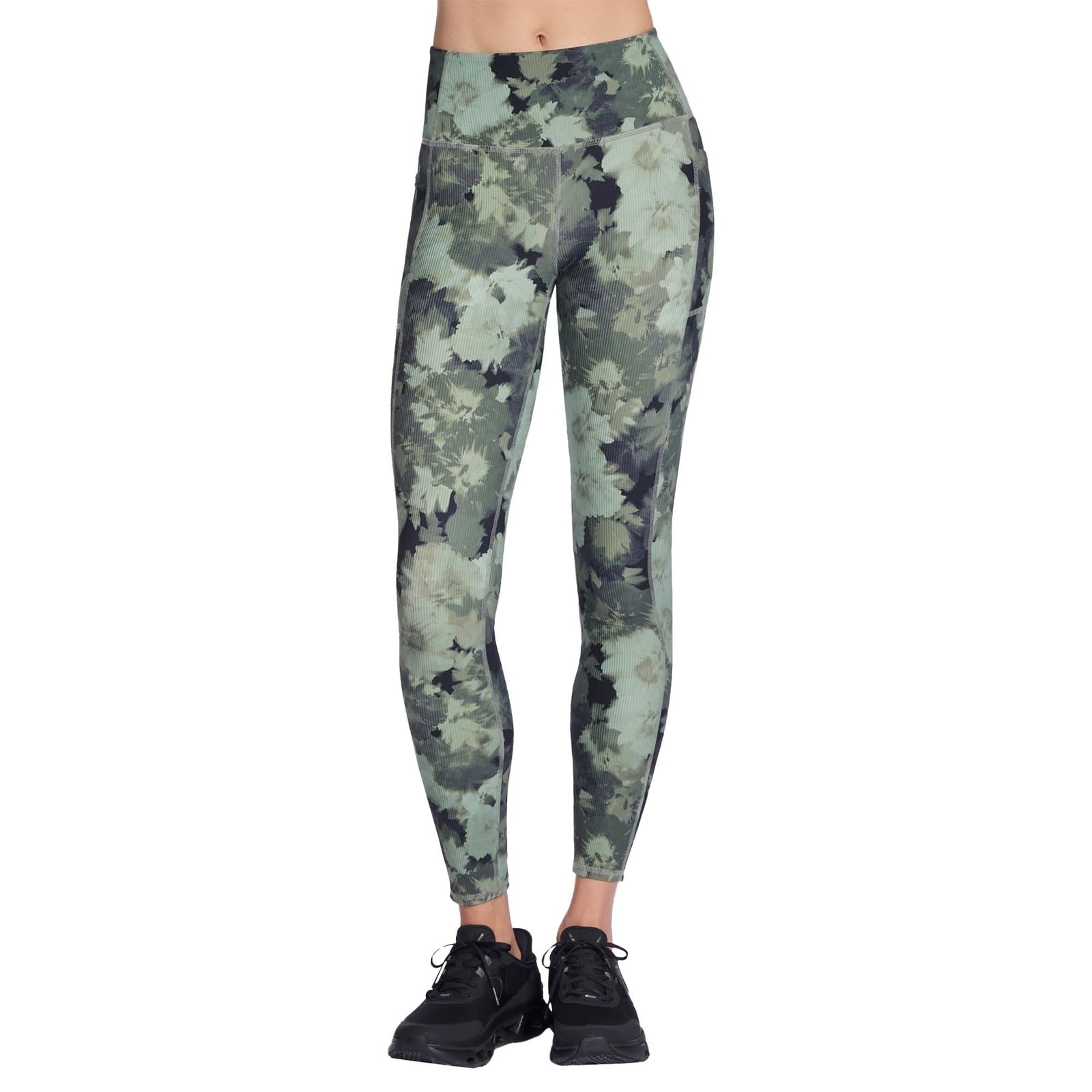Skechers Women's  Green GO FLEX Rib Inbloom Legging in Size S, BrandAlley