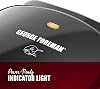 Parrilla mini George Foreman GR10B para 2 porciones y prensa para panini, superficie de cocción compacta de 7.3" x 5.6", para 1-2 porciones, dormitorios y cocinas pequeñas 2