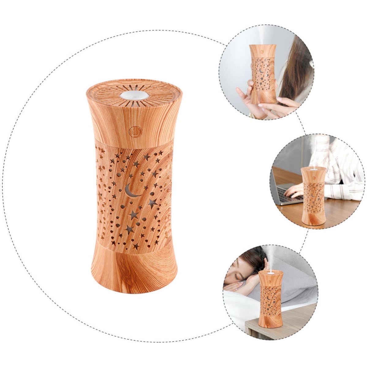 Humidificador de Escritorio 260ml Abs y Pp Micro Niebla
