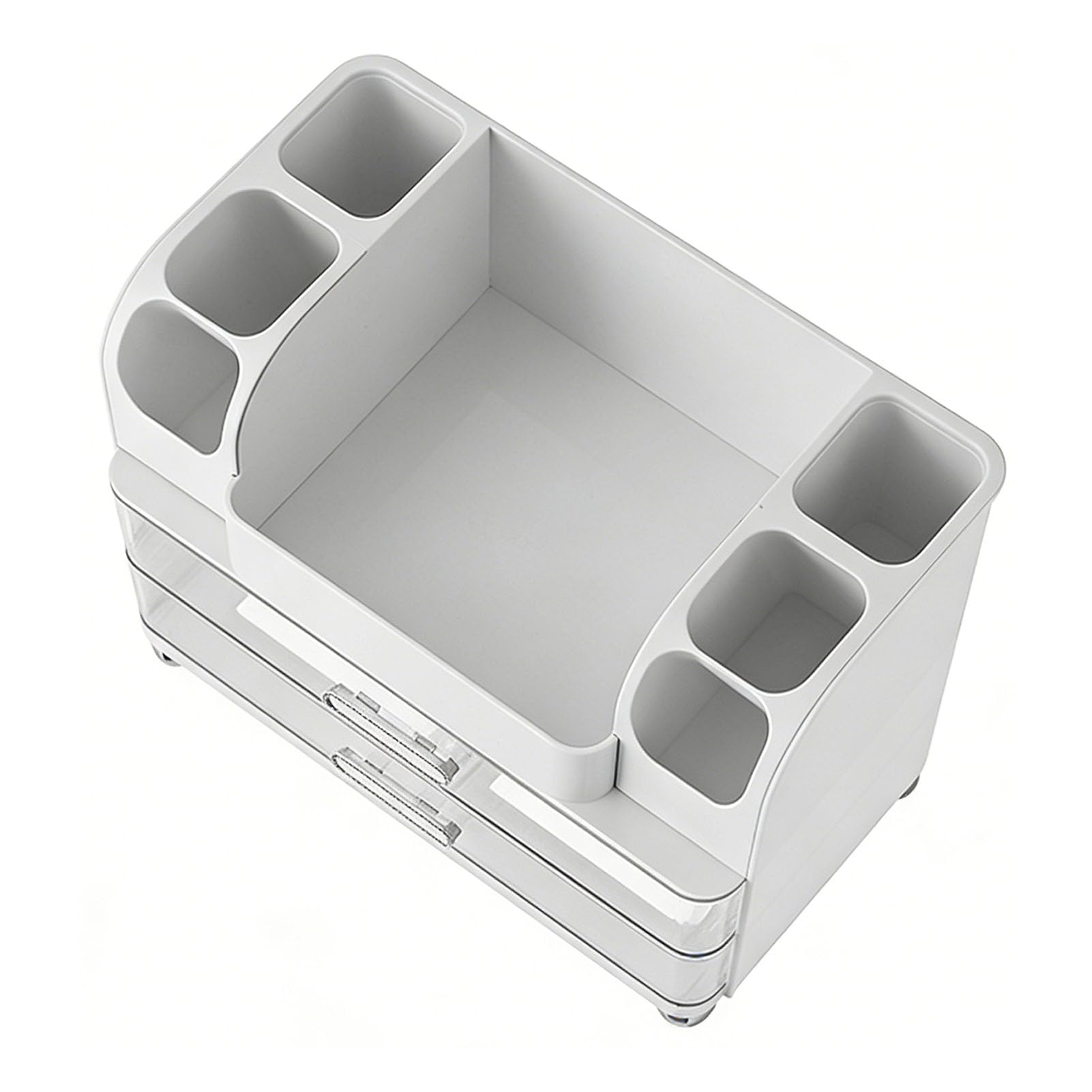 Organizer per Trucchi con Cassetti, Vetrina per Cosmetici da Banco, Organizer Porta Pennelli con Rossetto, Cura della Pelle e Profumo, Ideale per la Toeletta della Camera da Letto, il Bagno