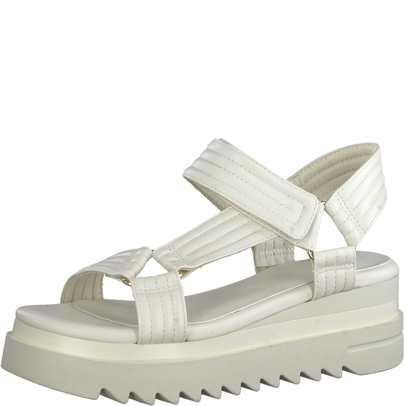 MARCO TOZZI Women's 2-2-28763-20 Wedge Sandals, cream, 8.5 UK
