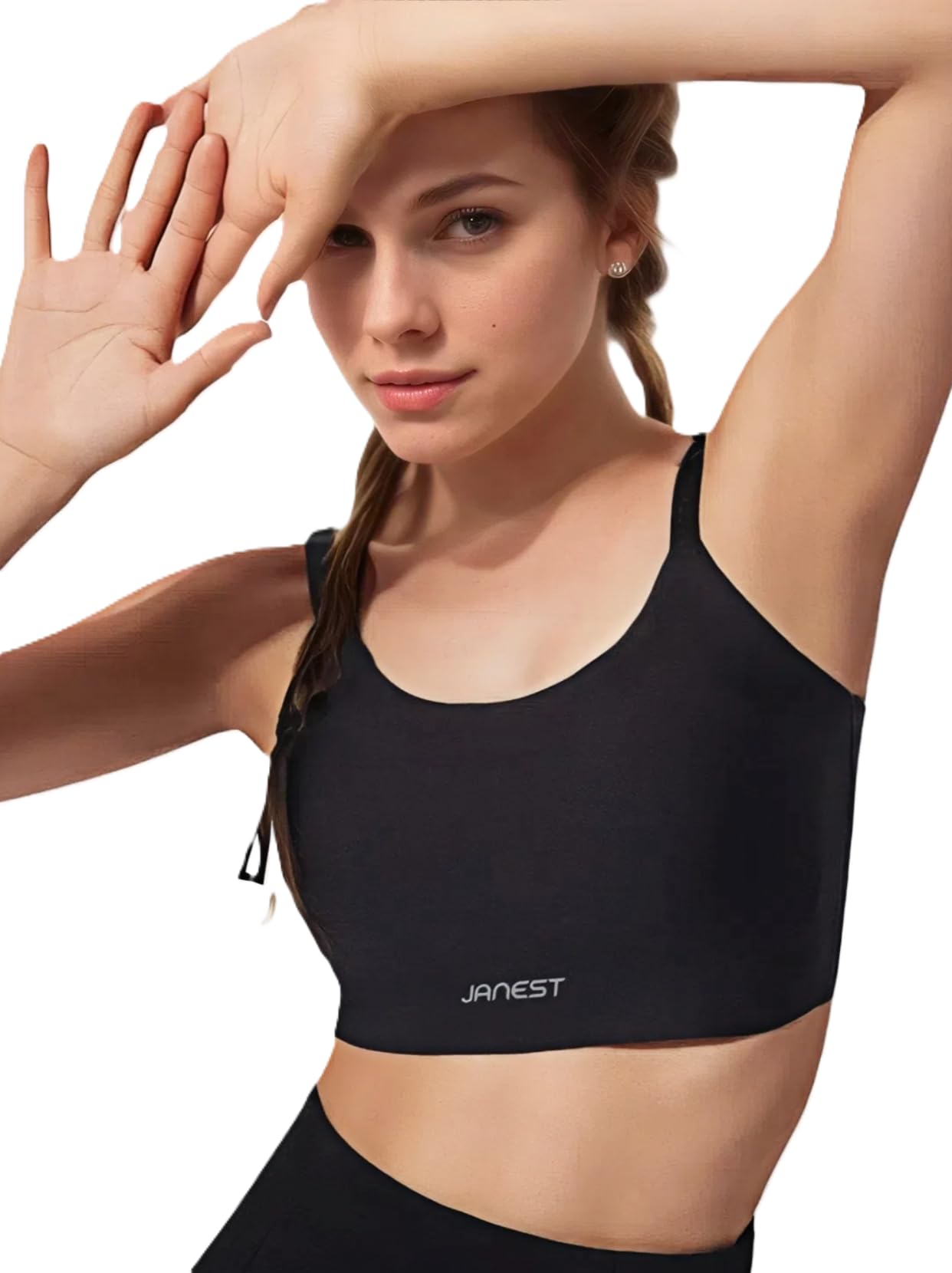 JANEST Chest Binder,Binder Bras for Women,Transgender FTM Binder Trans,Adjustable Breast Binder Swim Traceless Underwear