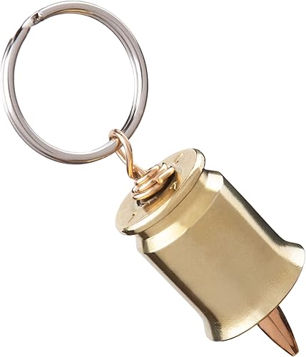 Llavero de campana de motocicleta con timbre en forma de bala de imitación .223  Regalo único de amuleto de buena suerte para ciclistas  Llavero