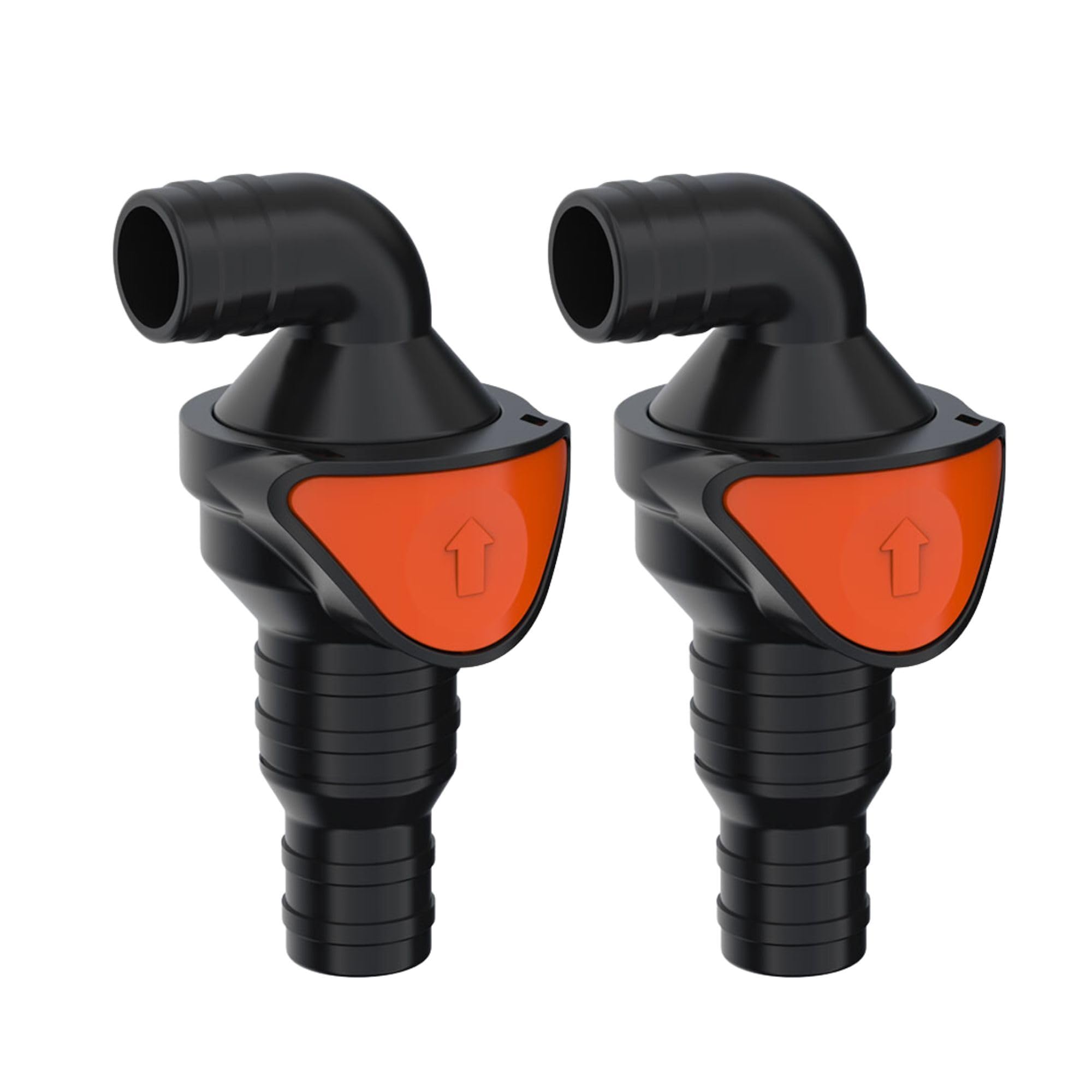 SEAFLO in-Line/ 90° Quick Disconnect Non-Return Check Valve PA6+GF+POM Construction, Anti-Backflow Design, Versatile Applications (Choose Size and Style)