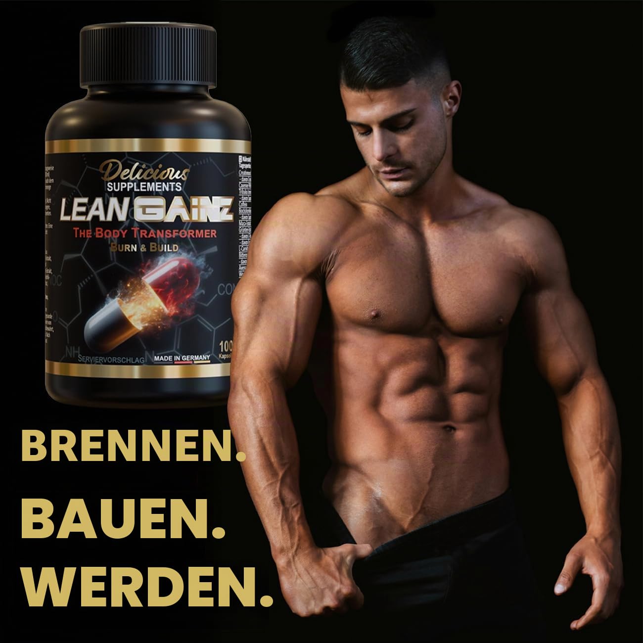 Lean Gainz - The Body Transformer ? die All-in-One-Lösung für Muskelaufbau, Kraftentwicklung, Leistungssteigerung und Diät-Unterstützung!