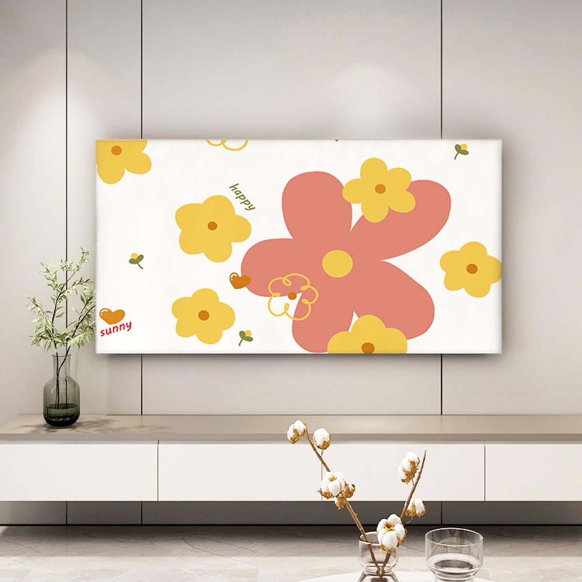 TV covers, TV Cover Dust Proof For LCD LED Indoor Bedroom Living Room Decoration Television(B,40 45IN)