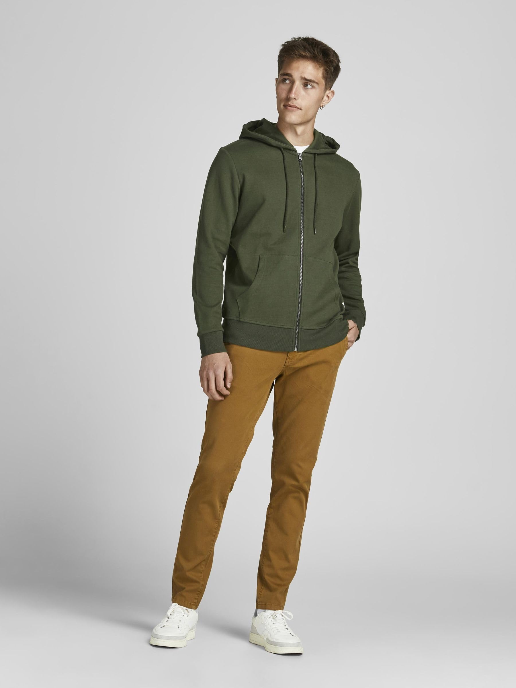 Jack & Jones Male Hoodie Basic Reißverschluss – Bild 4