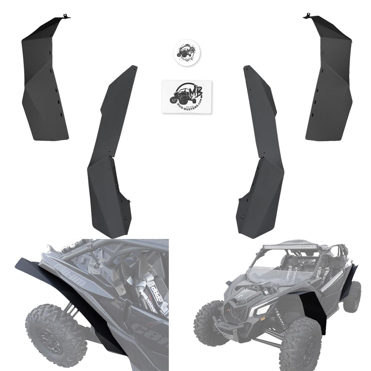 Super Max Stock Fender Flares for Can-Am Maverick X3 RS (72inch)