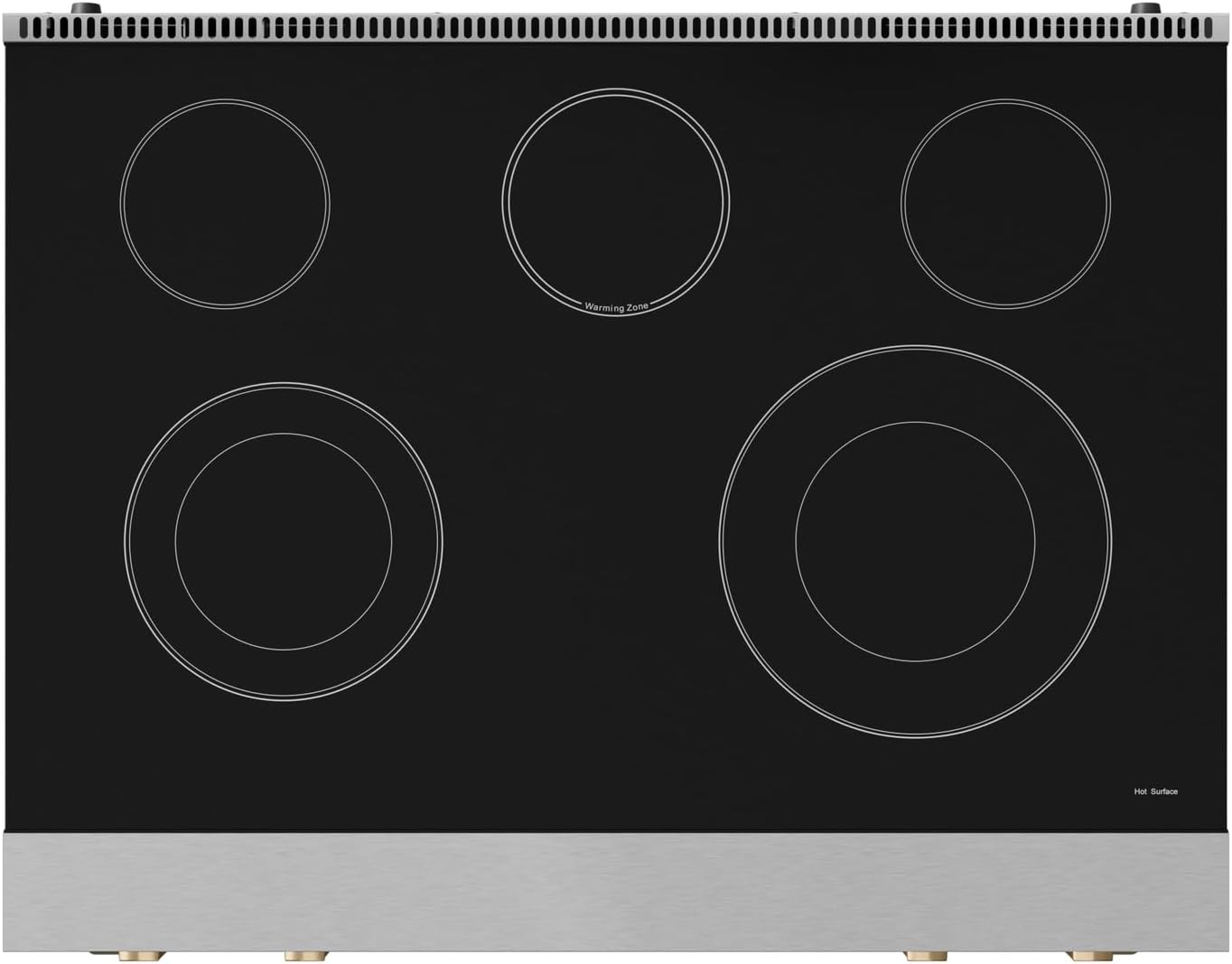 Gordon Ramsay by THOR Kitchen 36 Inch Professional Electric Range with Tilt Panel Touch Control in Stainless Steel/Bronze