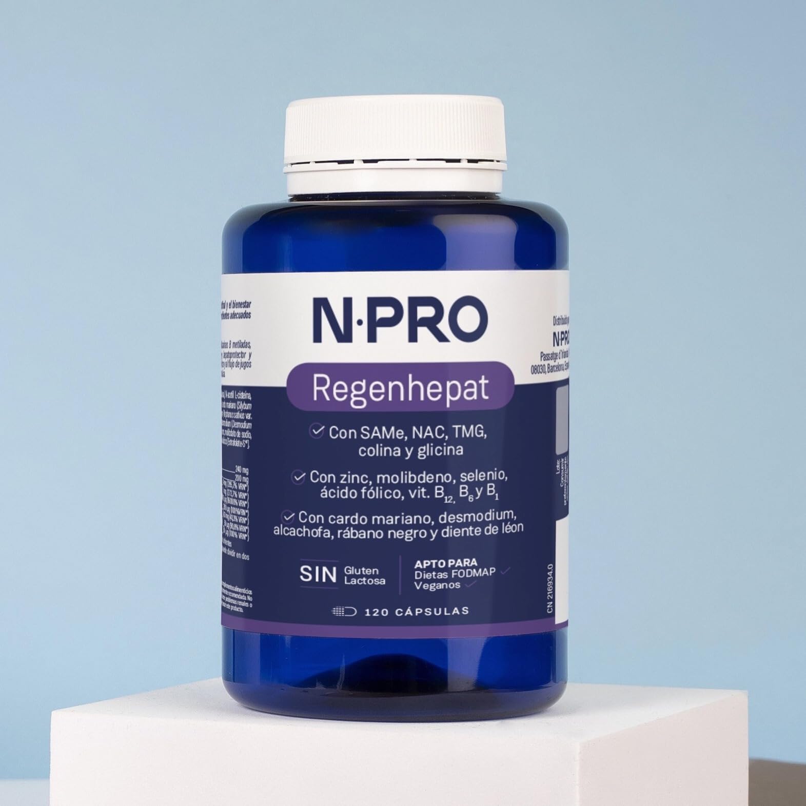 NPro SALUD INTESTINAL Regenhepat 120 Cápsulas