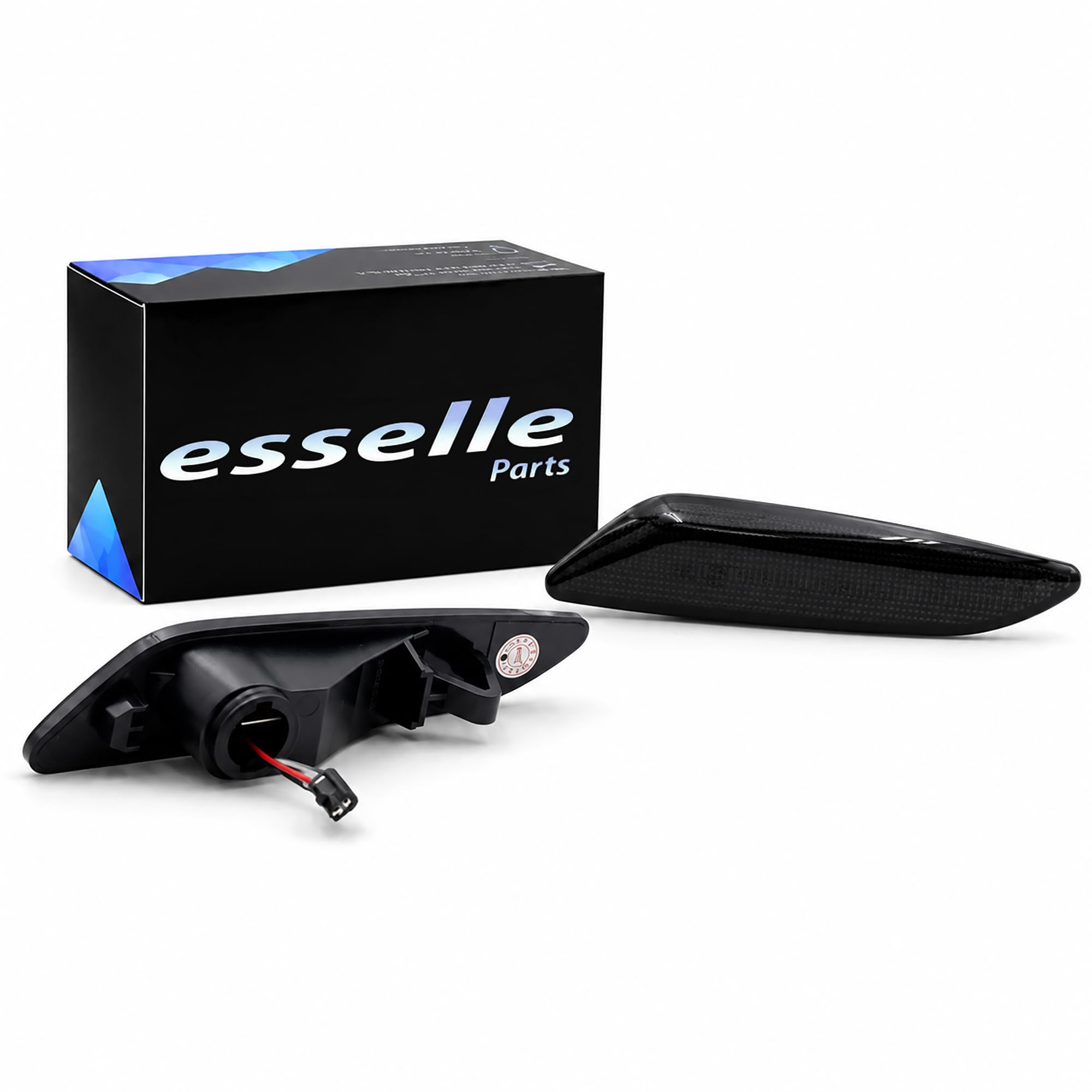 Coppia Frecce Laterali Nero Fumé Progressive Dinamiche A Led per Alfa Romeo 147 Restyling, Alfa 156, Fiat Tipo MK2, Lancia Delta MK3, Ypsilon MK2 312, Plug and play Canbus nessun errore