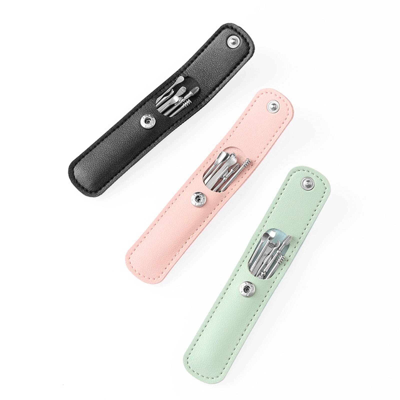 Prodotti per la rimozione del cerume Pulitori per cerume per Le Orecchie Raccoglitori per cerume in Acciaio Inossidabile Curette per la Rim