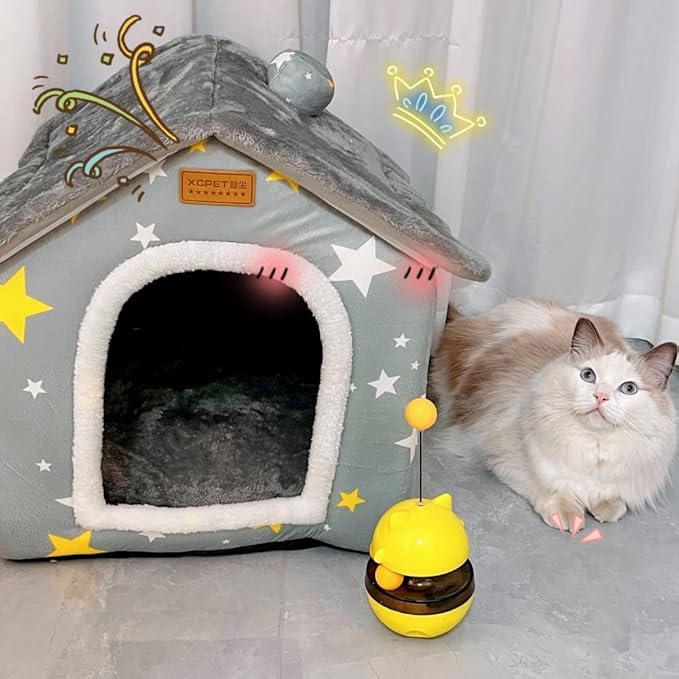 Casa para Mascota Interior Tamaño Pequeño con Cobertura y Cómoda miniatura 5
