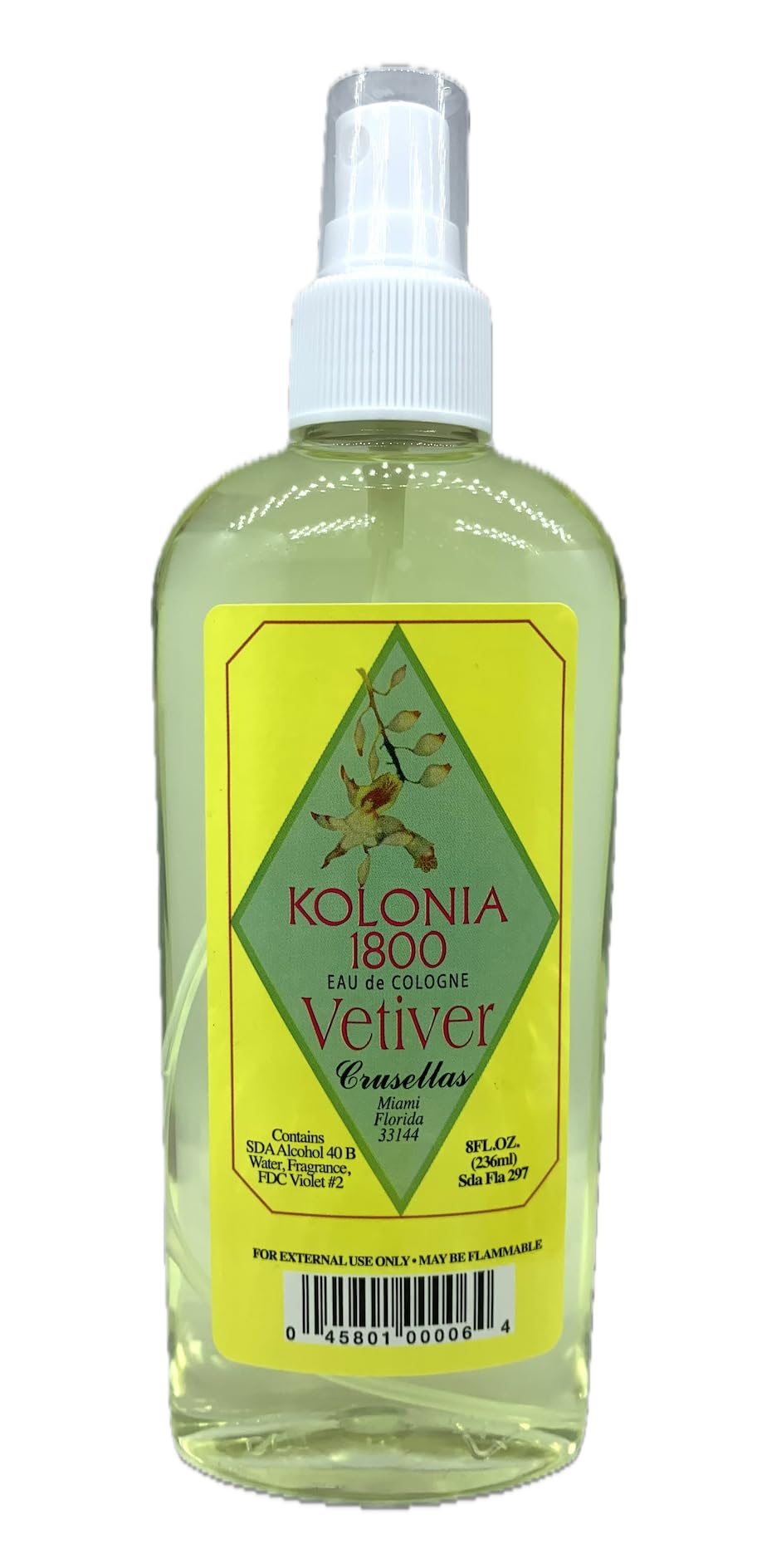 Legitima Kolonia 1800 Vetiver Pump Spray Cologne 8 Fl Oz