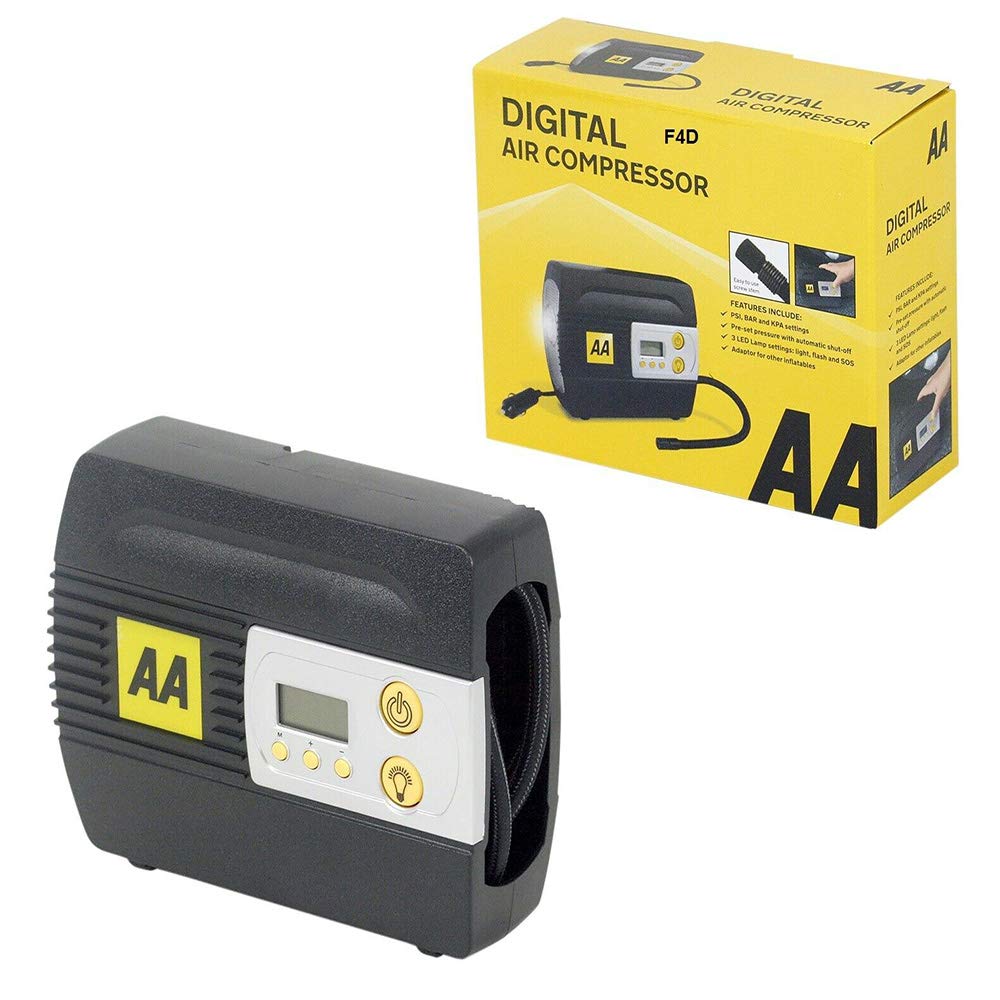 AA Digital 12V AIR Compressor CAR Van Bike TYRE INFLATOR Pump AA5502 New