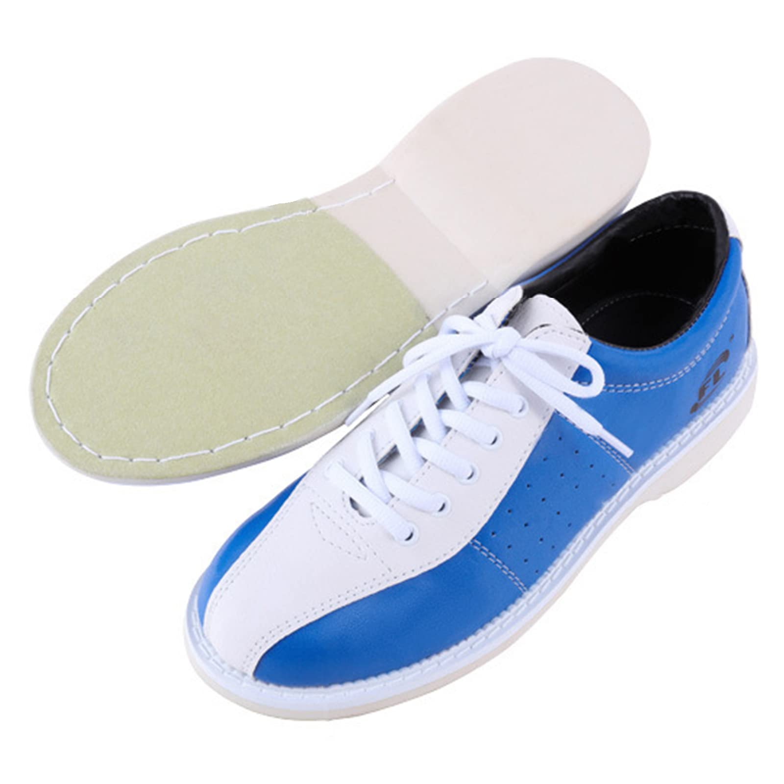 Unisex Bowling -Schuhe Weit Sitzende Rasenschalen -Trainer Leichte Schalen -Turnschuhe,Blau,39 EU