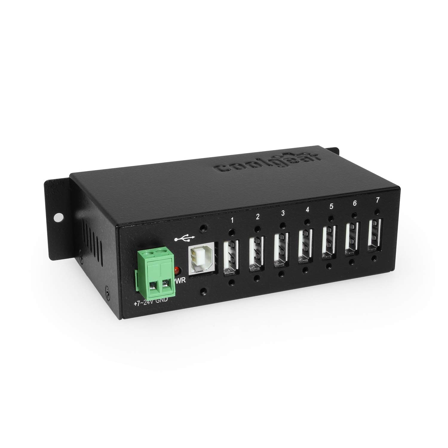 Hub USB 3.0 7 Ports Avec 7X USB-A, Boîtier Industriel En Métal, Hub USB 7 Ports - Foto 4